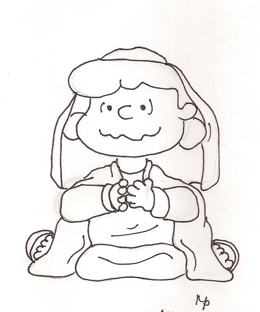 peanuts nativity coloring pages - photo #9